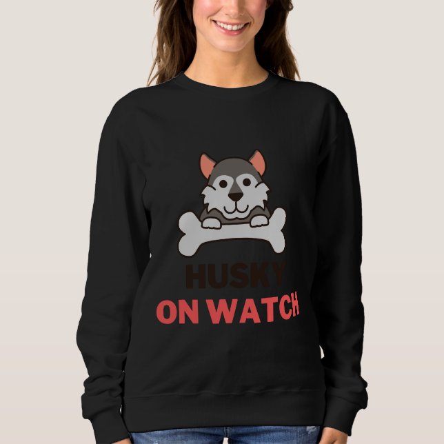 Sweatshirt Husky On Watch (Devant)