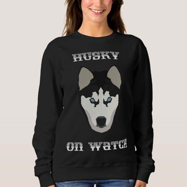 Sweatshirt Husky On Watch (Devant)