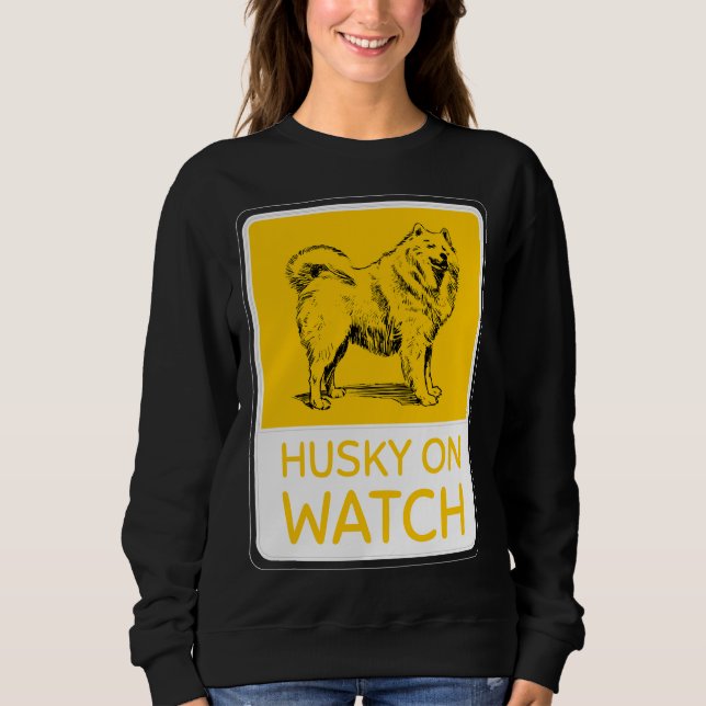 Sweatshirt Husky On Watch (Devant)