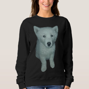 Sweatshirt Husky Puppy Blue Eyes