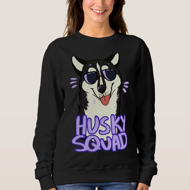 Sweatshirt Husky Squad Black (Devant)
