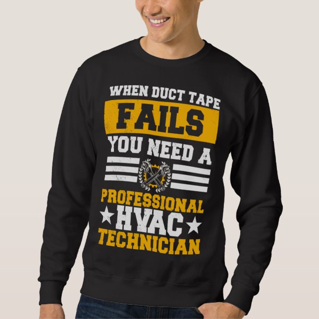 Sweatshirt HVAC Technician Service HVACR Tech Installer Work  (Devant)