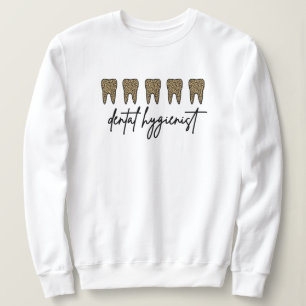 Sweatshirt Hygiéniste dentaire   RDH Dentist Cheetah cadeaux 