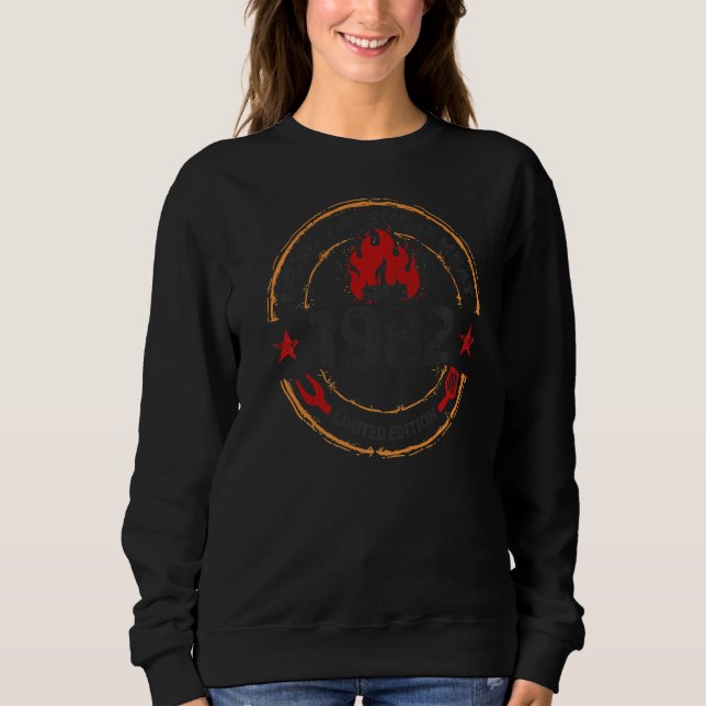 Sweatshirt I Grill And Smoke Meat Depuis 1982 40 Ans 40T (Devant)