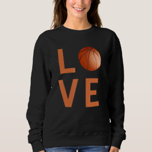 Sweatshirt I Heart Basketball I Do Love Basketball