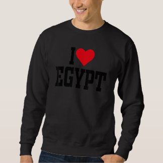 Sweatshirt I Heart Egypt with Red heart I love Egypt