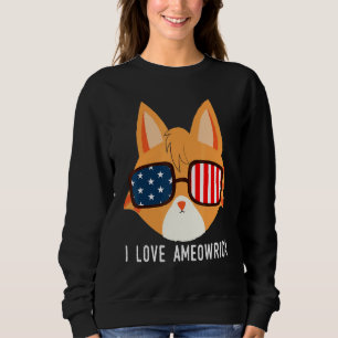 Sweatshirt I Love American American Orange Tabby Tabby Pet