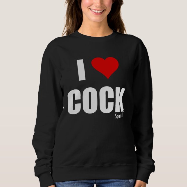 Sweatshirt I Love Cocker Spaniels (Devant)