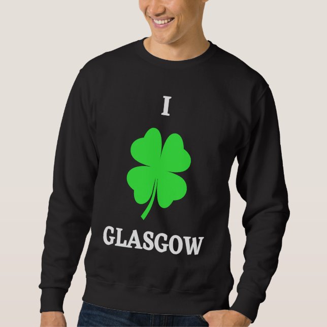 SWEATSHIRT I LOVE GLASGOW (Devant)