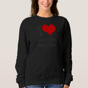 Sweatshirt I Love Goldendoodles Retro Vintage Athlétisme