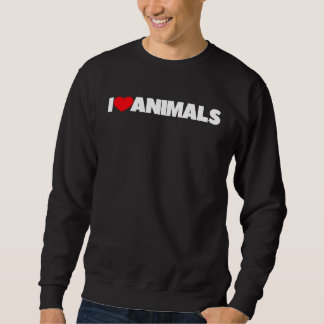 Sweatshirt I Love Heart Animals
