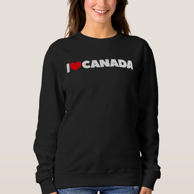 Sweatshirt I Love Heart Canada (Devant)
