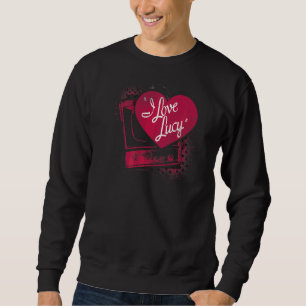Sweatshirt I Love Lucy Spray Paint Heart