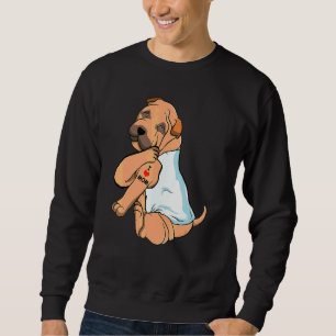 Sweatshirt I Love Maman Tattoo Shar Pei Maman Chien Femmes