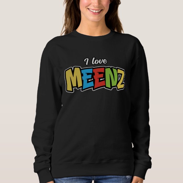 Sweatshirt I love Meenz Colorful carnival  1 (Devant)