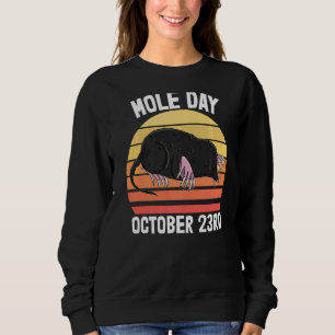 Sweatshirt I Love Moles Day Octobre 23 Hommes mignons Little