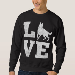 Sweatshirt I Love My German Shepherd Funny Pet Amoureux des c