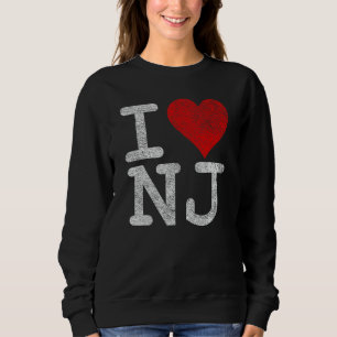 Sweatshirt I Love New Jersey I Heart NJ