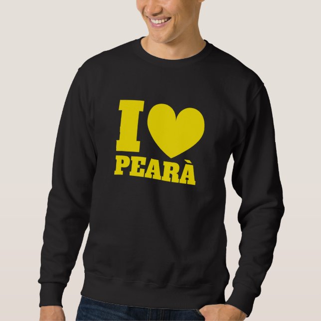 Sweatshirt I Love Pearà Vérone De Vérone Cuisine (Devant)
