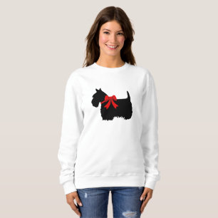 Sweatshirt I Love Scottish Terriers, grand coeur rouge d'amou