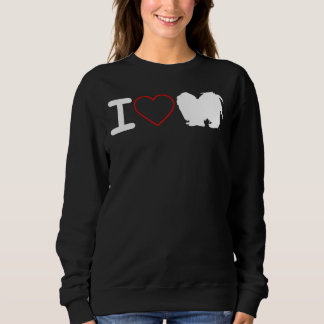 Sweatshirt I Love Shih Tzu Chien I Love Heart