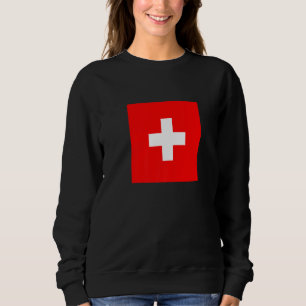 Sweatshirt I Love Suisse Alpes Profitez de Suisse Drapeau Gra