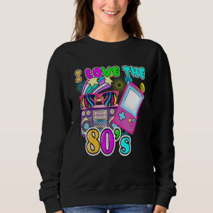 Sweatshirt I Love The 80s Plus Size Women Men 2xl 3xl Tops Cl