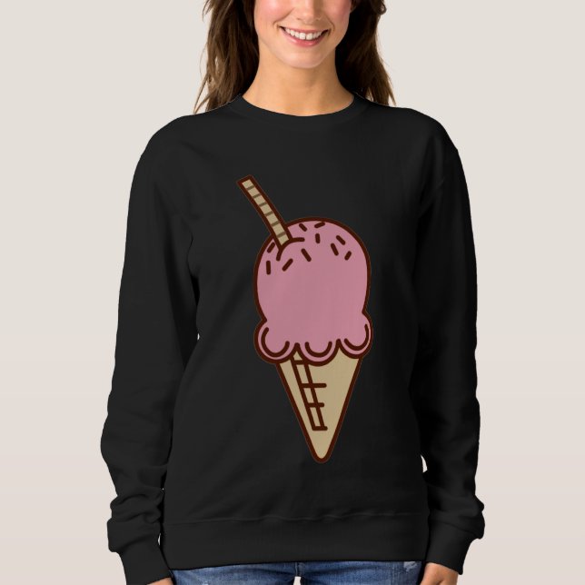 Sweatshirt ice cream design ice cream motif sweet water ice c (Devant)