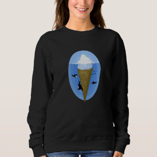Sweatshirt Iceberg De Crème De Glace Dans L'Océan Surreal Orc
