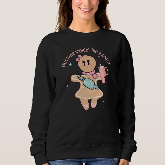 Sweatshirt Ici, Vous Trouverez Comme Un Snack - Gâteau De Noë (Devant)