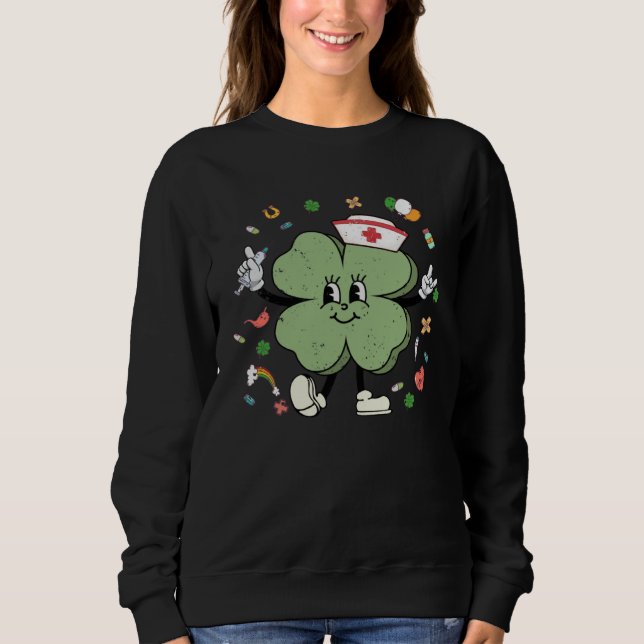 Sweatshirt ICU CRNA Nurse St Patricks Day Nursing Pharmacist (Devant)