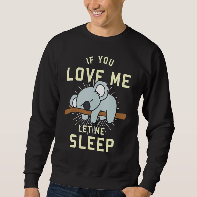 Sweatshirt Idée animale Dormir Koala (Devant)