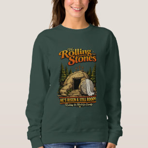 Sweatshirt Il Est Ressuscité Rock Chrétien Inspiré De La Foi