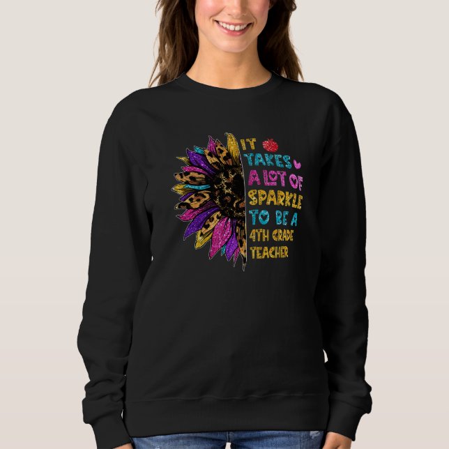 Sweatshirt Il Faut Beaucoup D'Étincelle Pour Être Un Enseigna (Devant)