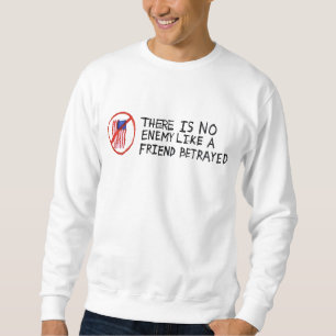 Sweatshirt Il N'Y A Pas D'Ennemi Comme Un Ami Trahi
