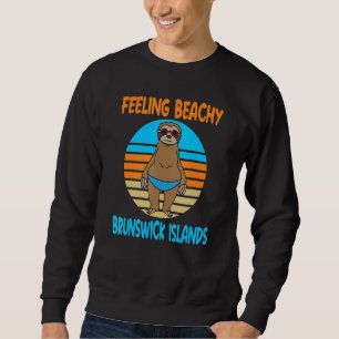 Sweatshirt Île-du-Brunswick Vacances Fun Sloth