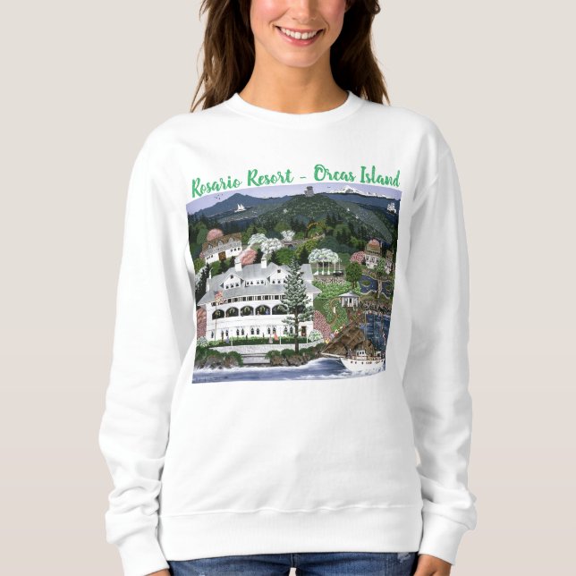 Sweatshirt Îles San Juan ~ Rosario Resort ~ Washington (Devant)