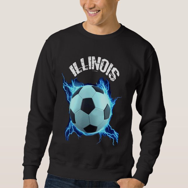 Sweatshirt Illinois Soccer Retro (Devant)
