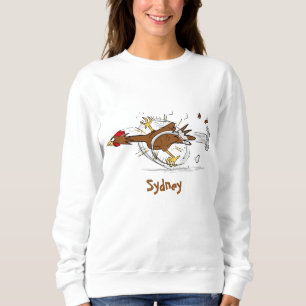 Sweatshirt Illustration amusante de poulet cool