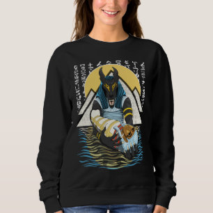 Sweatshirt Illustration Anubis du dieu égyptien antique