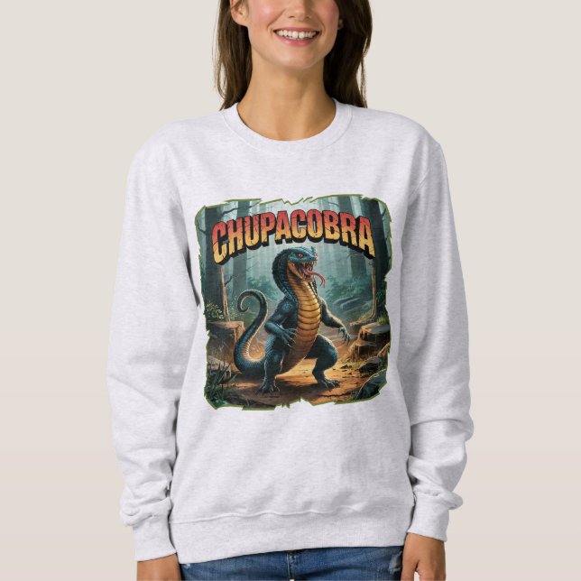 Sweatshirt Illustration Chupacobra Combo Créature Drôle (Devant)