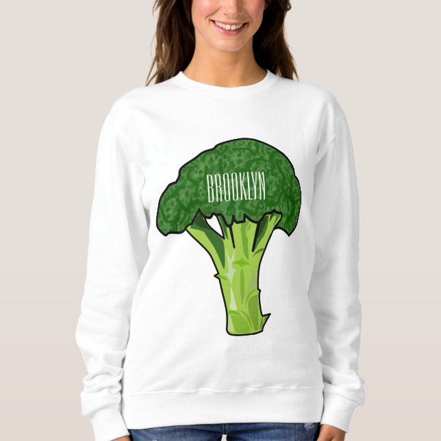 Sweatshirt Illustration de Broccoli (Devant)