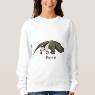 Sweatshirt Illustration de dessin animé d'Anteater happy