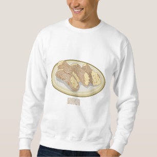 Sweatshirt illustration de dessin animé de cannoli