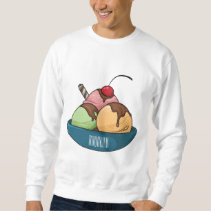 Sweatshirt Illustration de dessin animé de glace 
