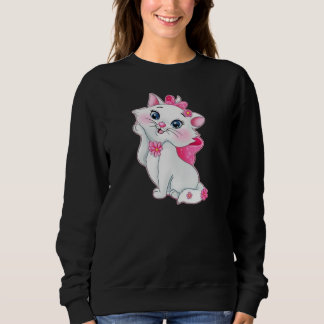 Sweatshirt Illustration de dessin animé de Marie la chatte bl
