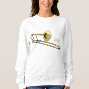 Sweatshirt Illustration de dessin animé de Trombone