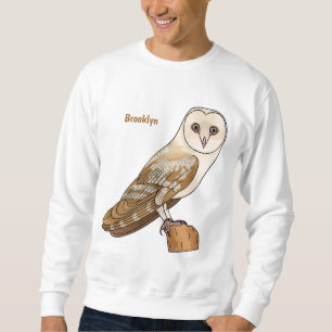 Sweatshirt Illustration de dessin animé d'oiseau chouette eff