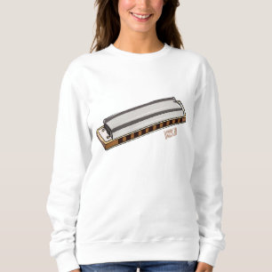 Sweatshirt Illustration de dessin d'Harmonica