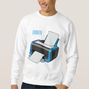 Sweatshirt Illustration de dessin d'imprimante
